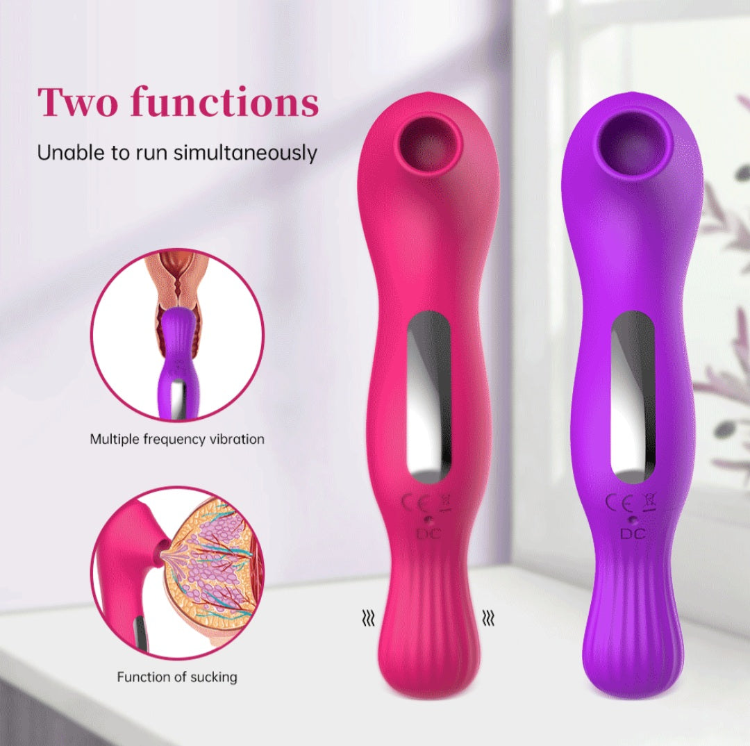 2 in 1 Sucking Vibrator
